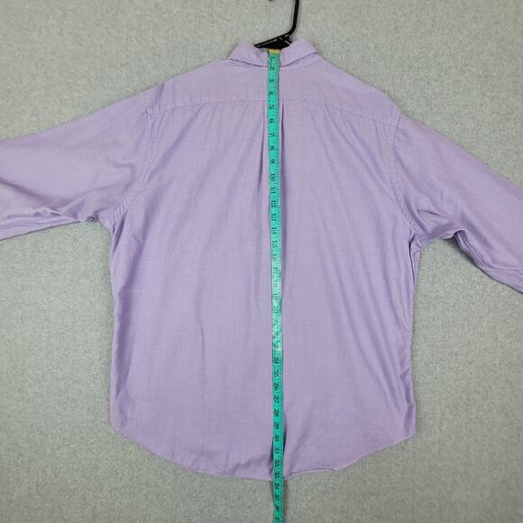 Ralph Lauren Shirt Mens 17 (34-35) Classic Fit Purple Long Sleeve Button Down - Picture 11 of 11